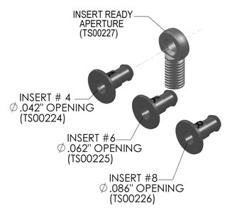 Mini 200 & RR 200 REAR SIGHT APERTURE KIT